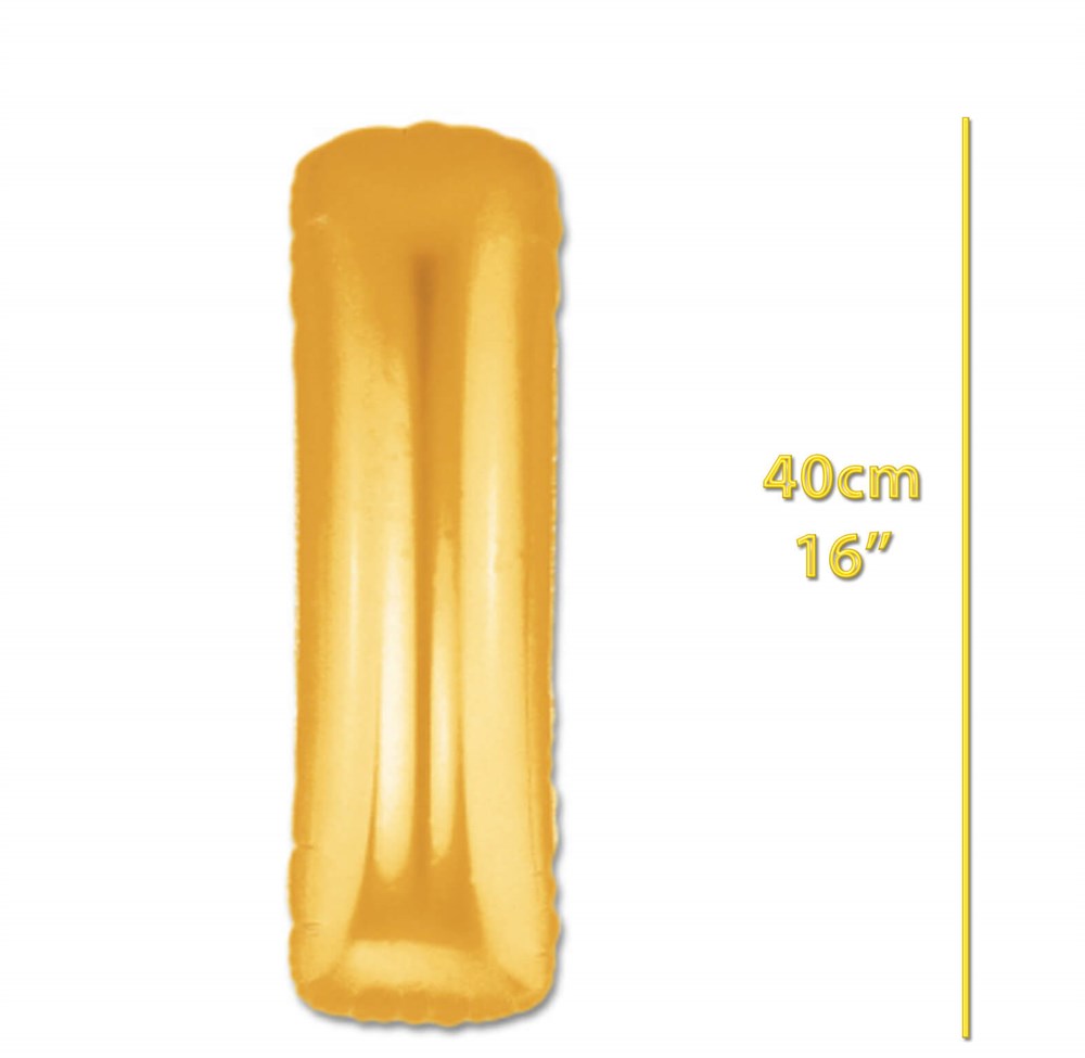 Folyo Harf I Gold Balon 40cm ( 16 inç )16