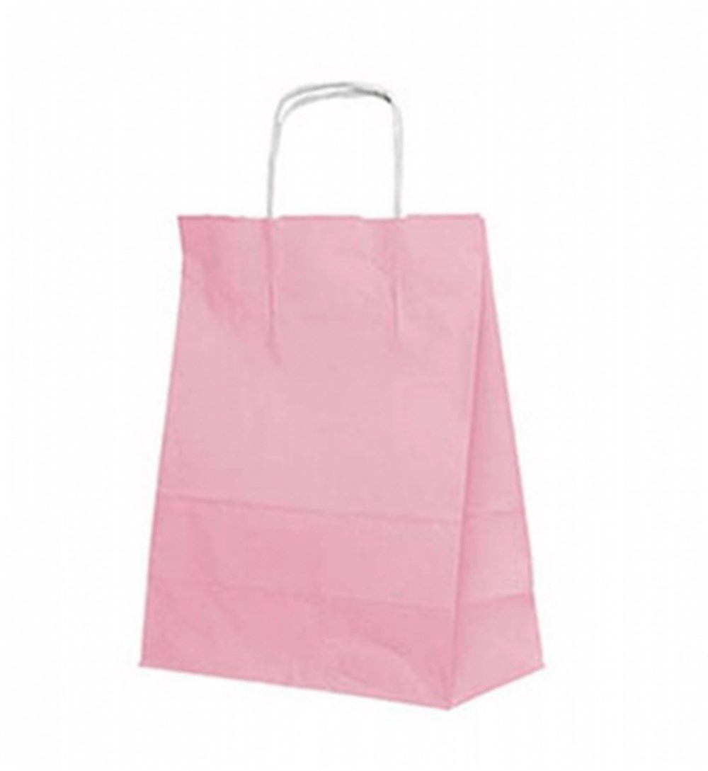 Roll Up Karton Çanta 18x24cm Pembe18x24 Karton Çantalar