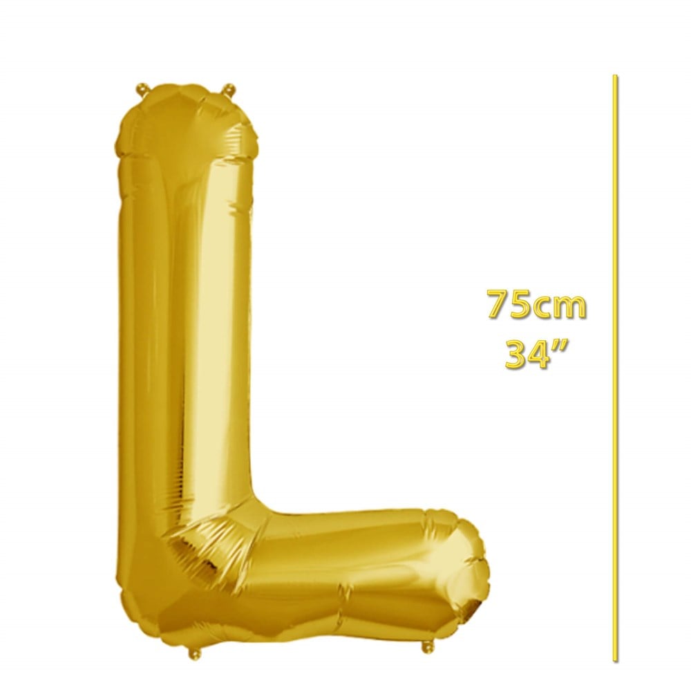 Folyo Harf L Gold Balon 75cm ( 34 inç )34