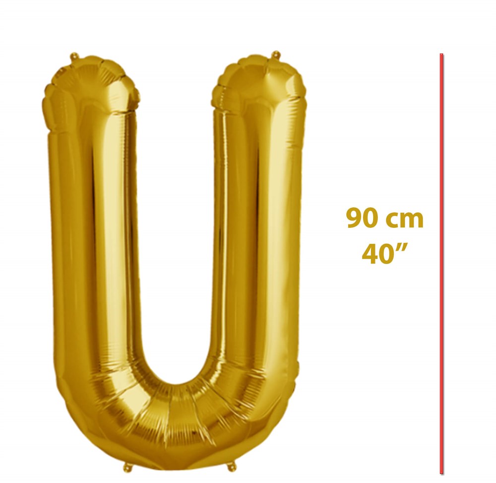Folyo Harf U Gold Balon 90cm ( 40 inç )40