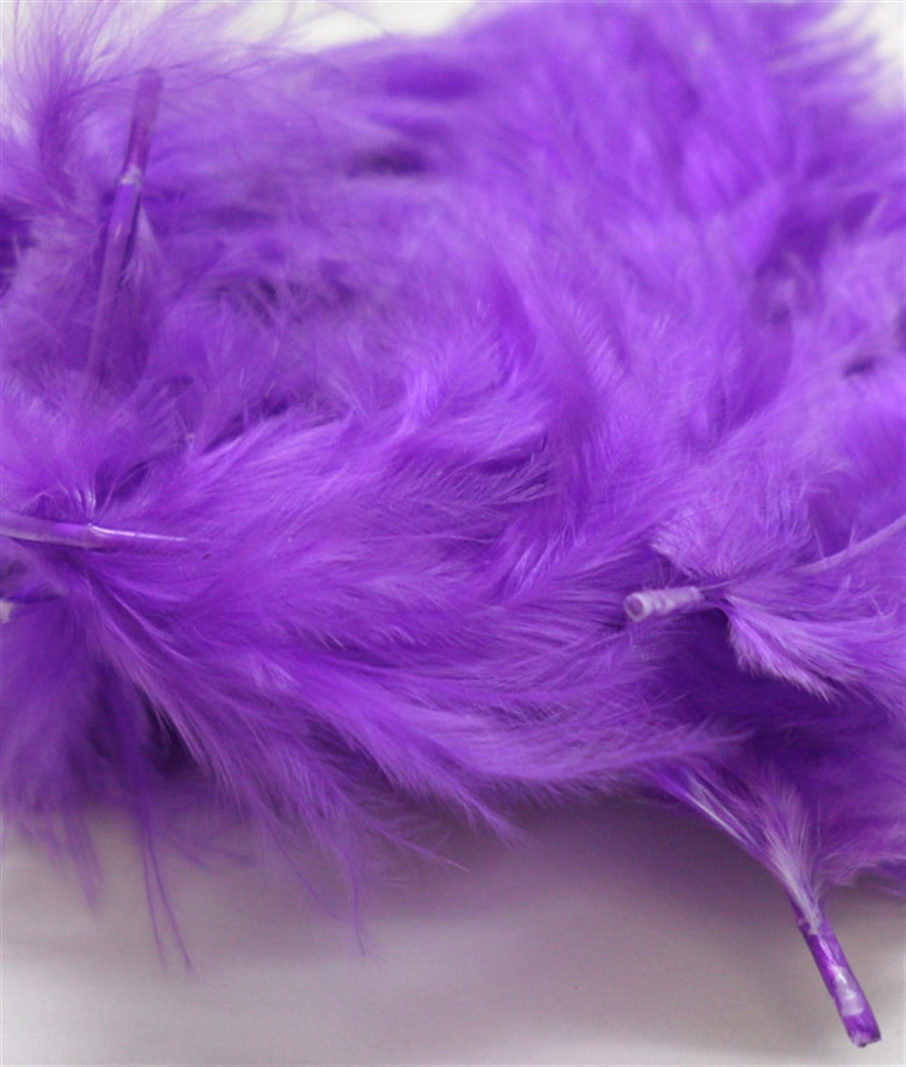 Şeffaf Balon İçine Renkli Yapay Mor Kuş TüyüBalon Aksesuarları