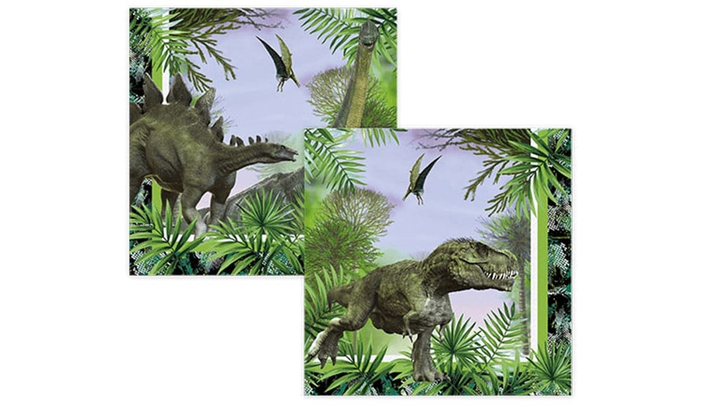 Lisanslı PeçetelerDinazorlar Temalı Kağıt PeçeteBALONEVİ