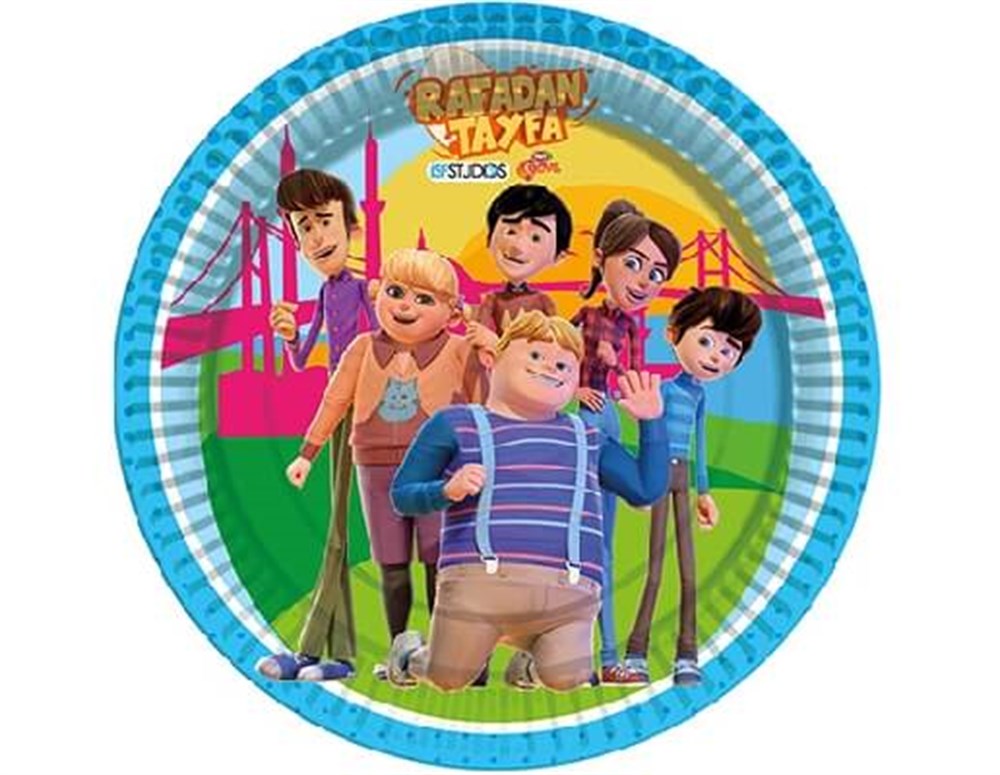 Lisanslı TemalıTabaklarRafadan Tayfa Temalı Karton Tabak 23cmBalonevi