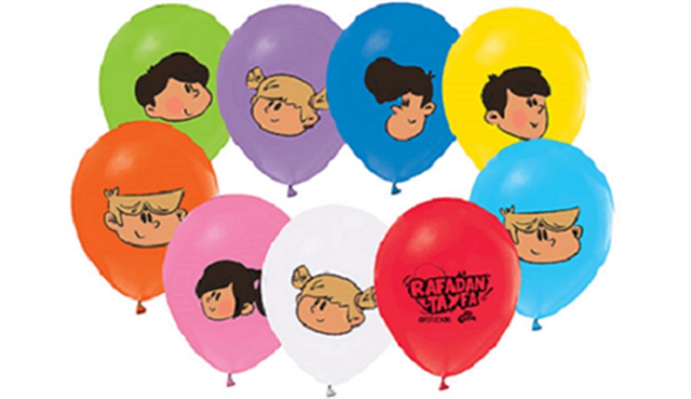 Lisanslı Baskılı Latex BalonlarRafadan Tayfa Temalı Lisanslı Balon 100'lü paketBalonevi
