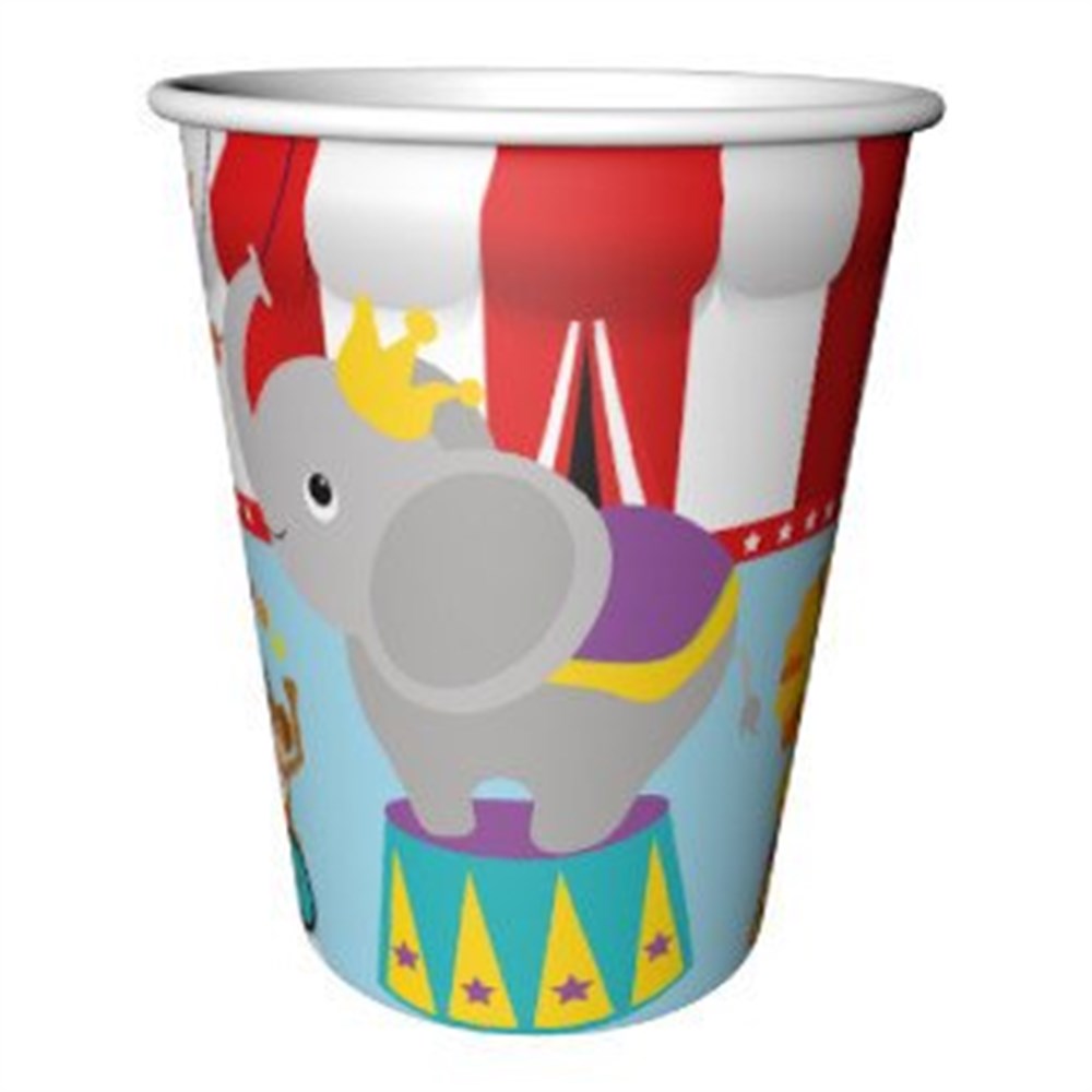 Lisanslı BardaklarSirk Temalı Karton BardakBalonevi