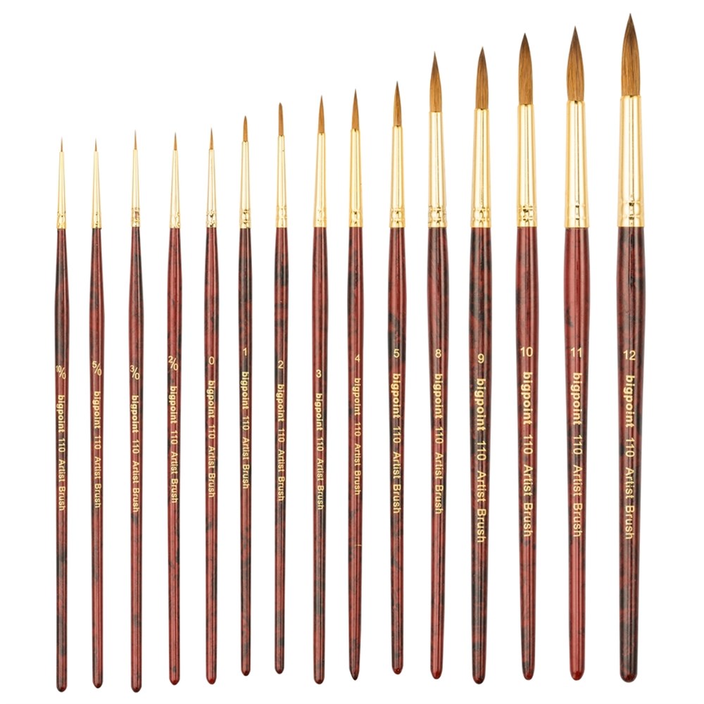 Bigpoint 110 Serisi Samur Kolinsky Yuvarlak Fırça No: 6