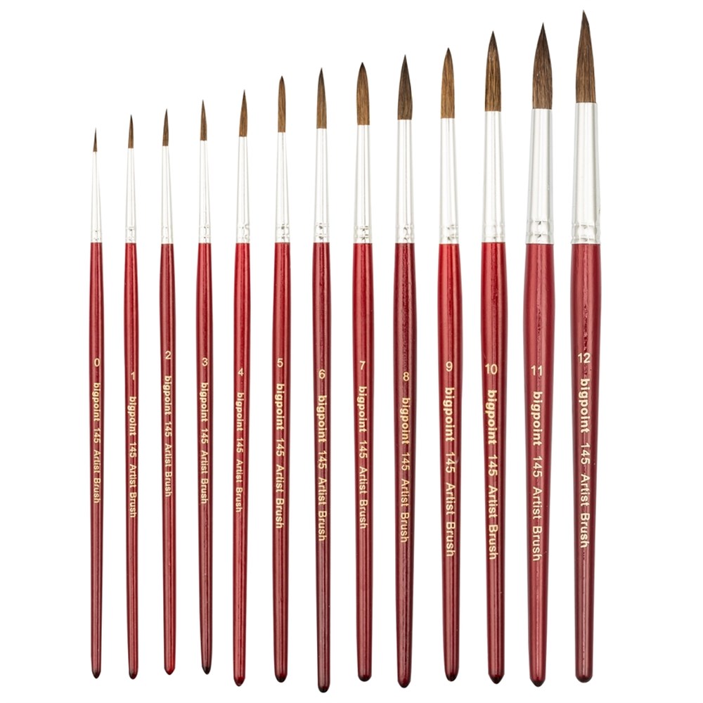 Bigpoint 145 Serisi Midilli Kılı Yuvarlak Fırça No: 1