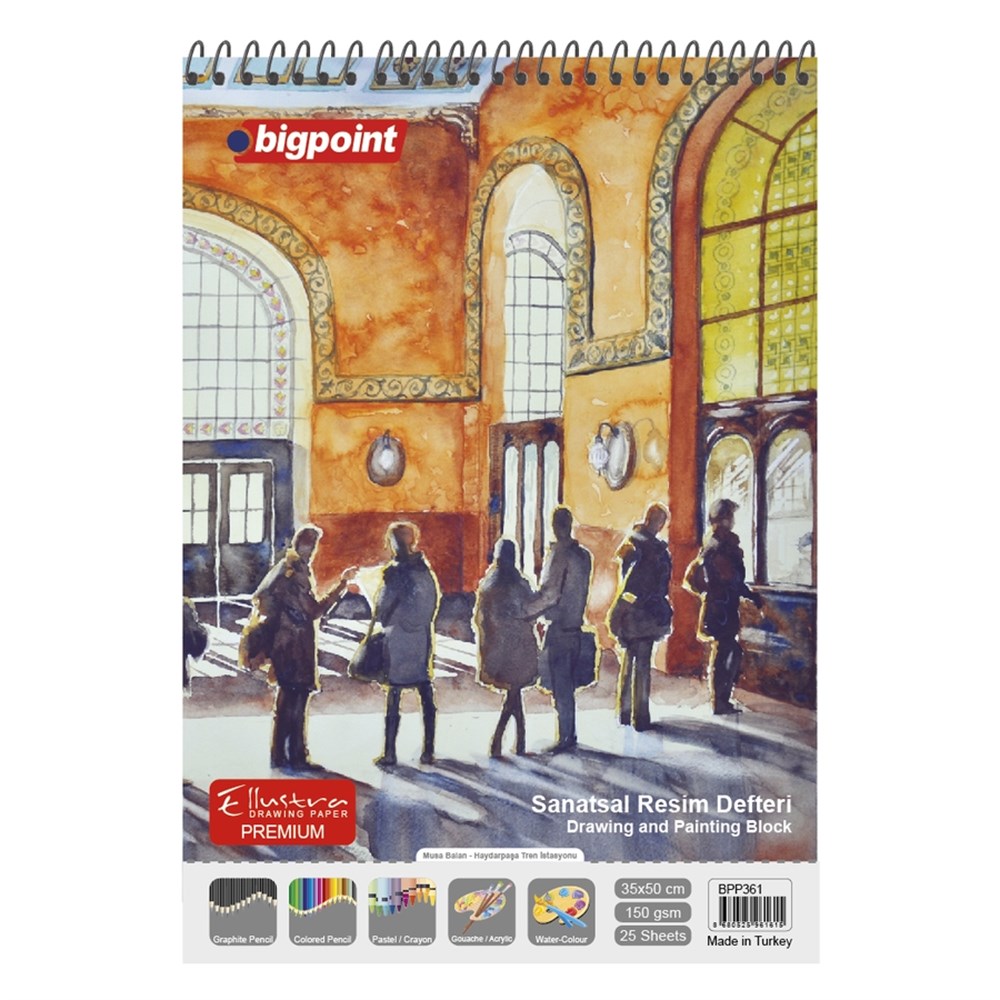 Bigpoint Sanatsal Resim Defteri 135 Gram 35x50cm - 25 Yaprak