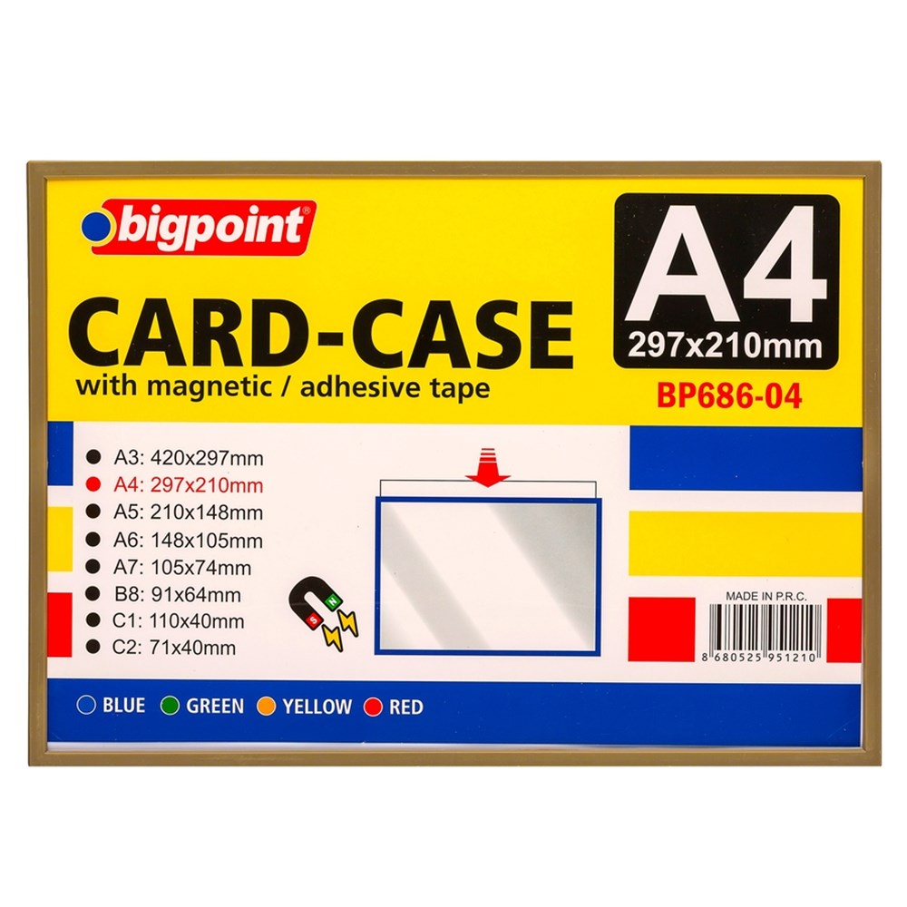 Bigpoint A4 Mıknatıslı(Magnetic) Afiş Muhafaza Kabı