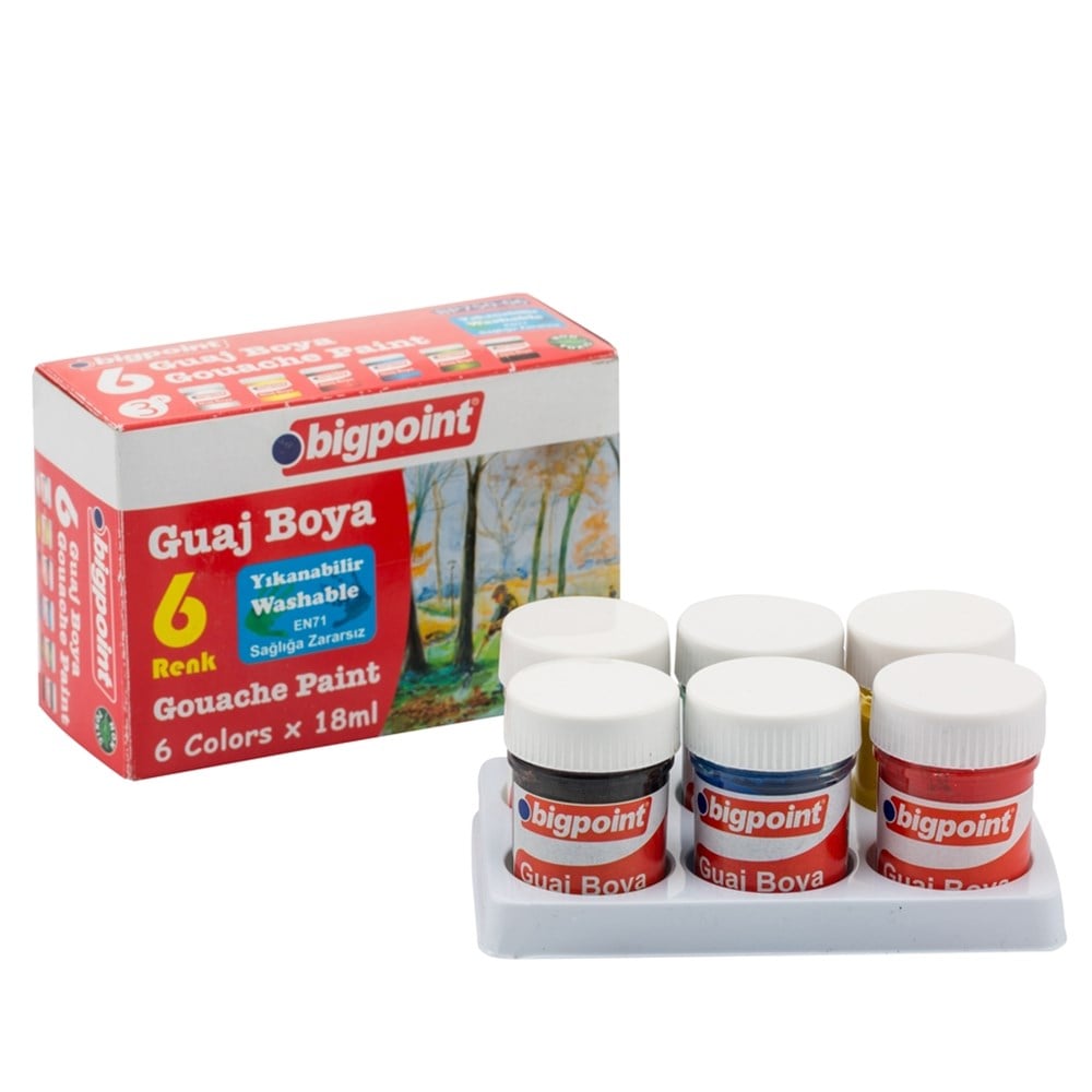 Bigpoint Guaj Boya 6 Renk x 18 ml