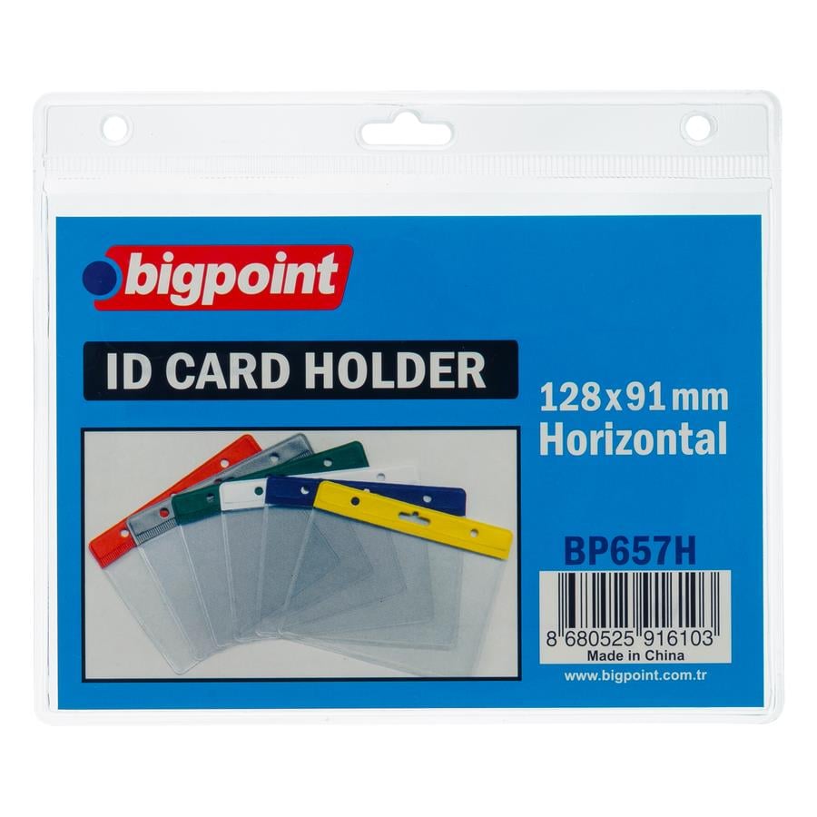 Bigpoint Kart Poşeti Yatay Şeffaf 128x91mm