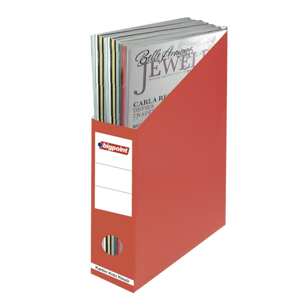 Bigpoint Karton Kutu Klasör Kırmızı