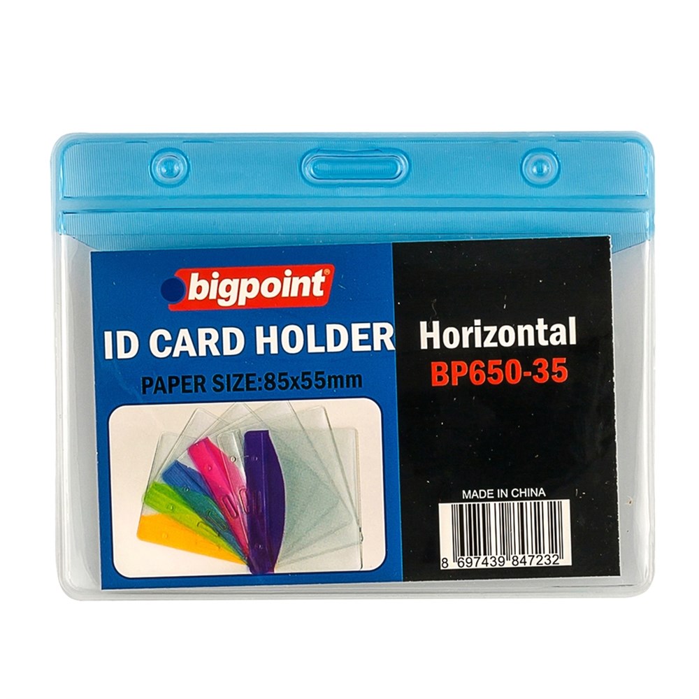 Bigpoint Korumalı Kart Poşeti Yatay Mavi 85x55mm