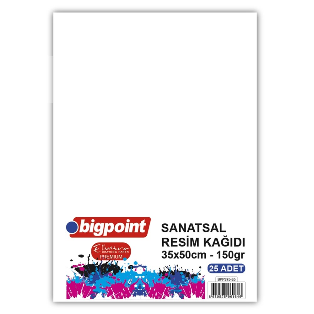 Bigpoint Sanatsal Resim Kağıdı 135 Gram 35x50cm - 25 Yaprak