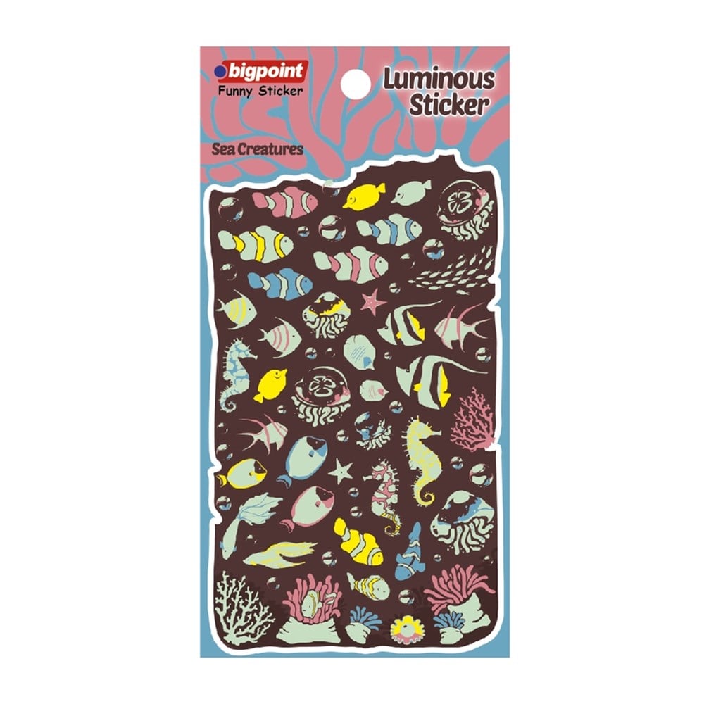 Bigpoint Sticker Fosforlu Deniz Hayvanları