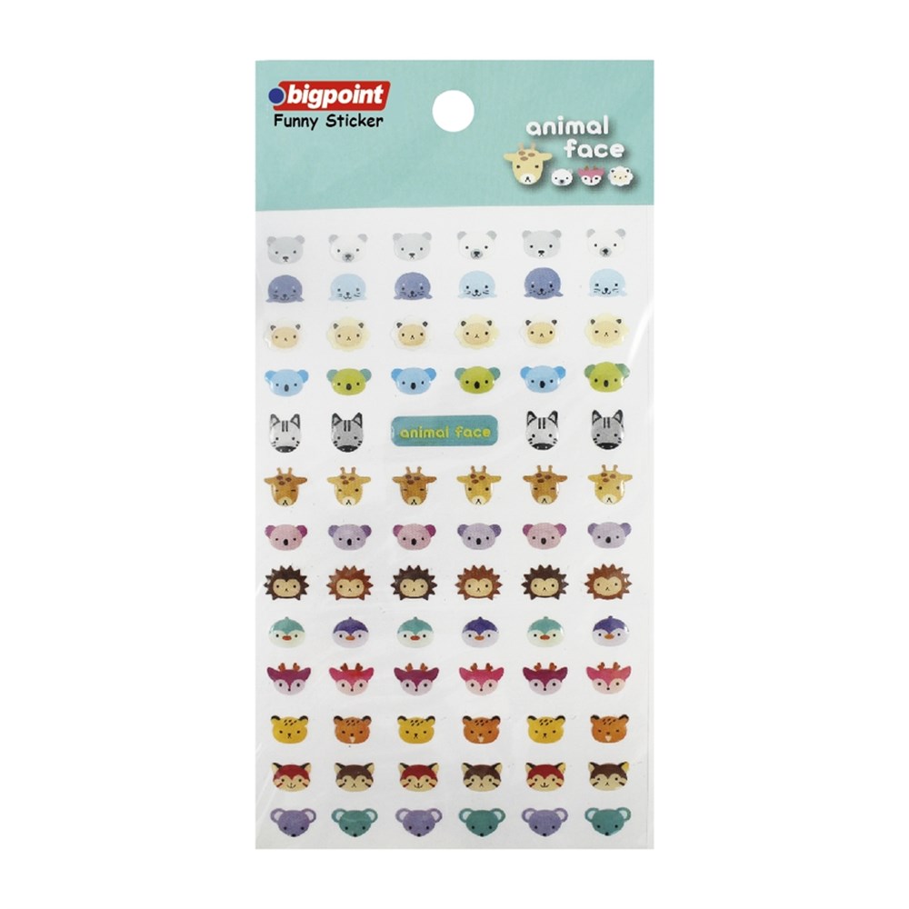 Bigpoint Sticker Hayvan Yüzleri