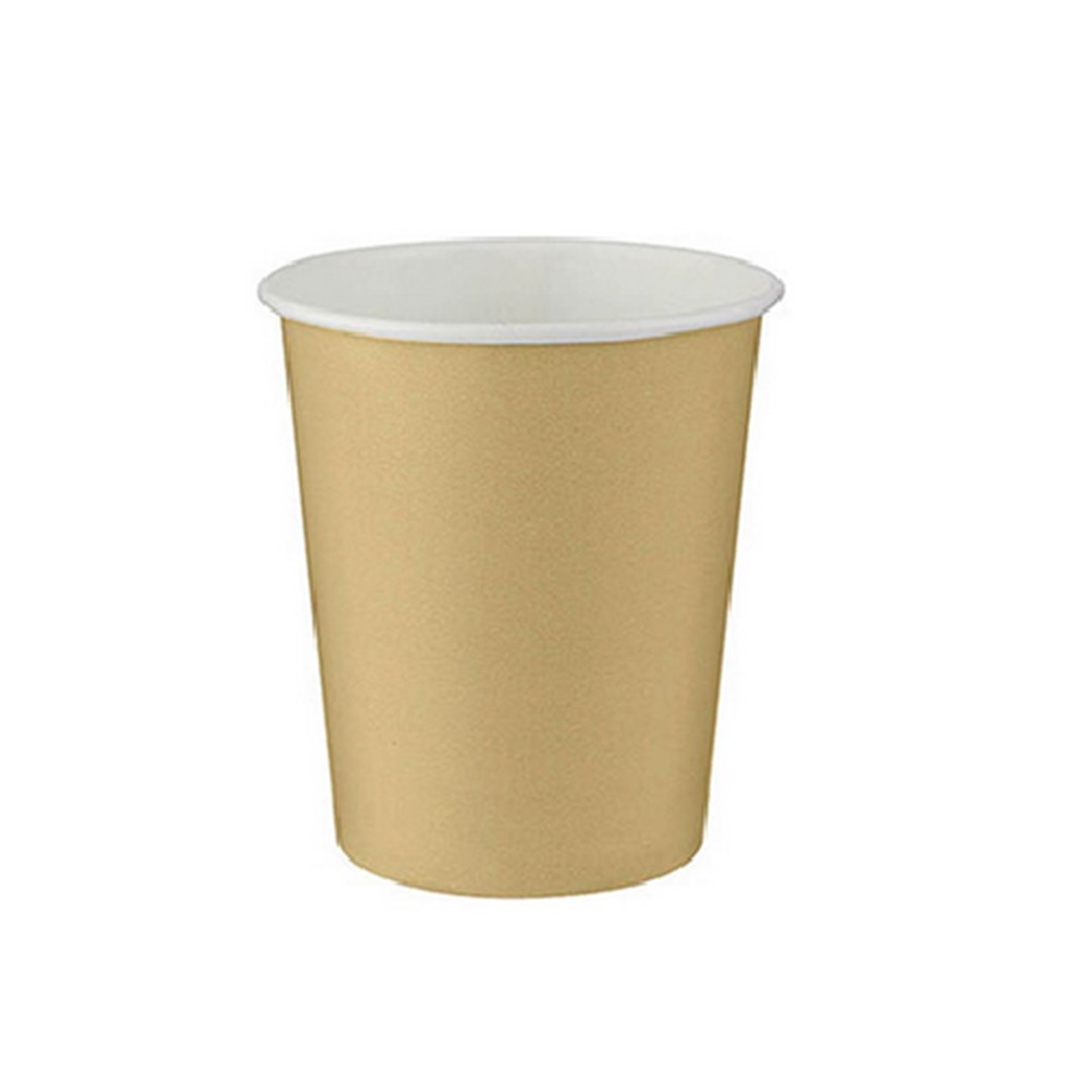 Roll-Up Karton Bardak Gold Altın SarısıDüz Renk Karton Bardaklar