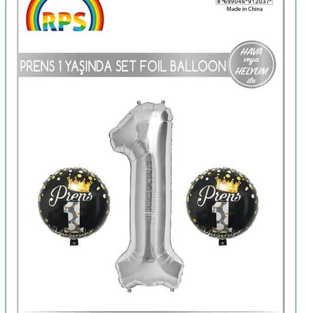 1 Yaşında Prens 3 'lü Set Gümüş 34