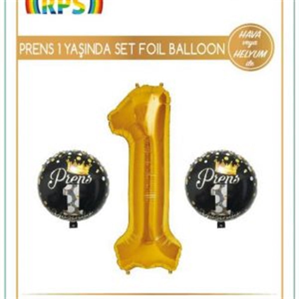 1 Yaşında Prens 3 'lü Set Gold 34