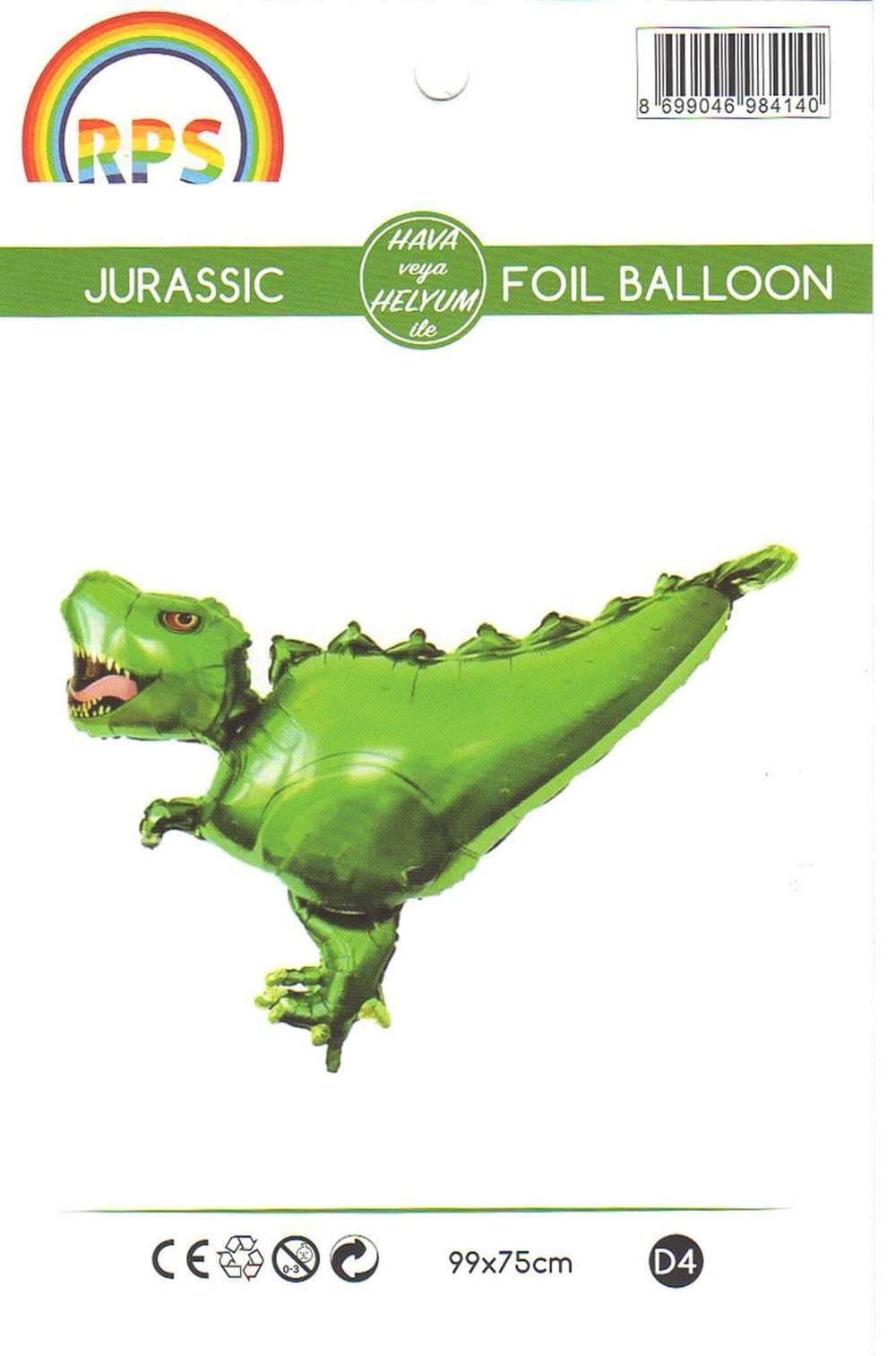 Jurassic Folyo Balon D4 99x75cmFolyo Balon Setler