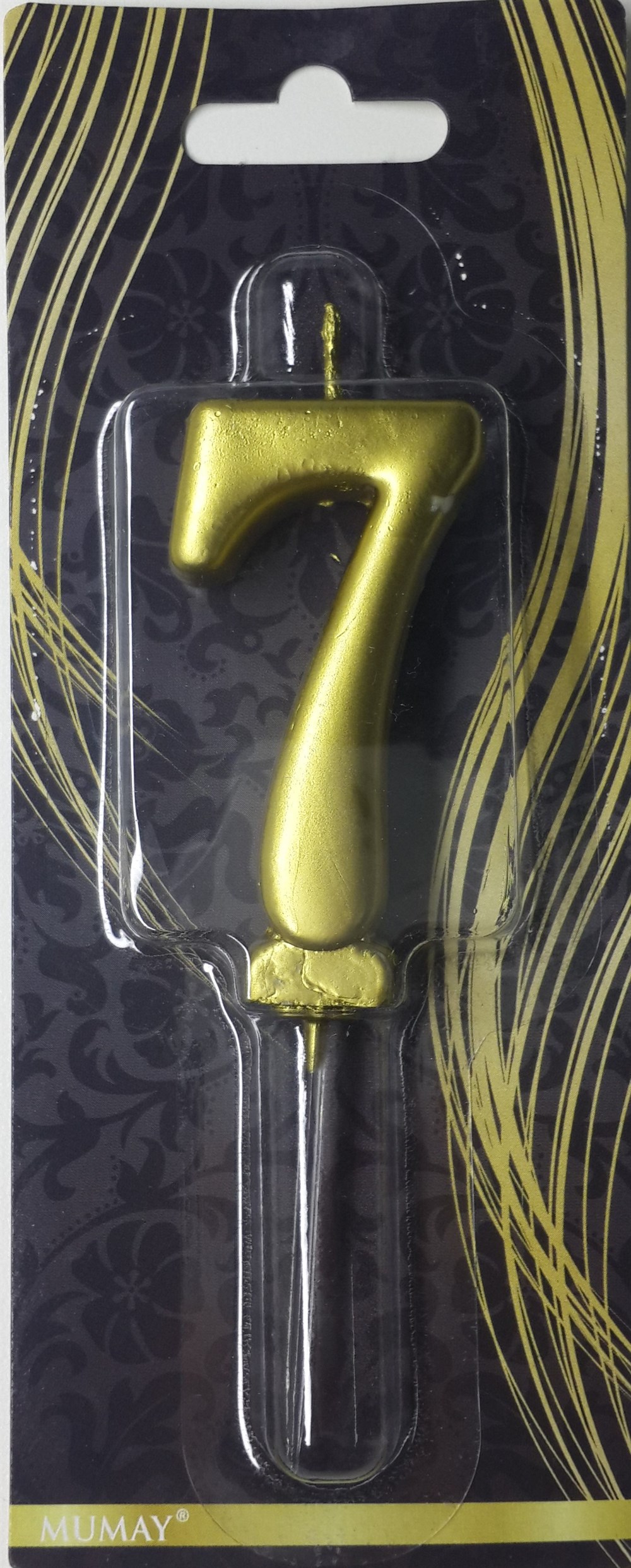 Rakam Mum 7 Gold AltınGold Rakam Mumlar