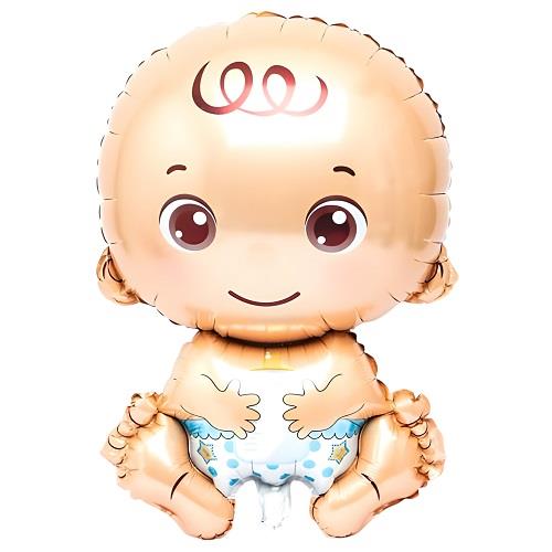 Folyo Balon Figürlü Temalı ÇeşitleriBebek Folyo Balon Mavi 70 cmİTHAL