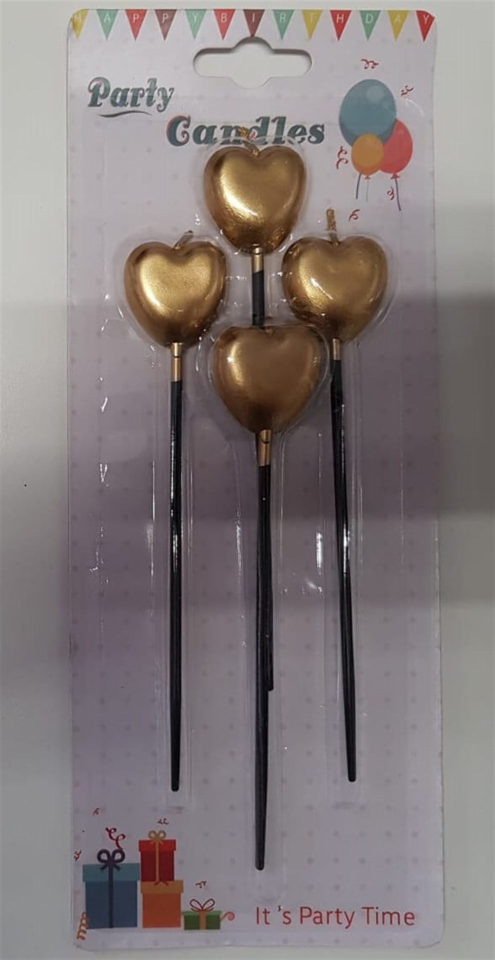 Diğer MumlarÇubuk Kalp Mum Gold 4 Adetİthal