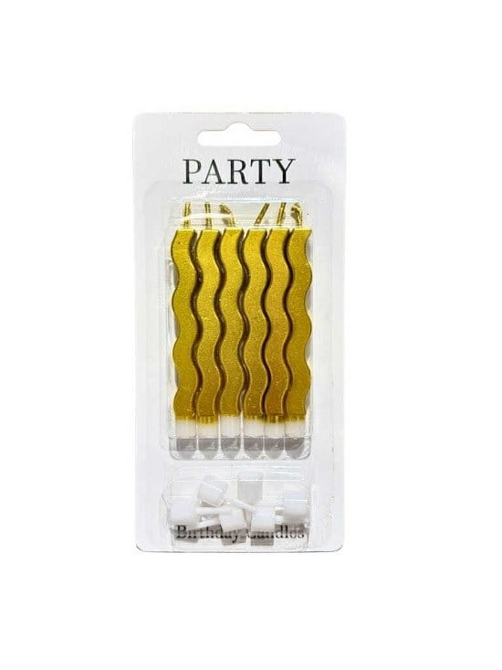Dekoratif ve Pasta MumlarıDekoratif Pasta Mumu Gold 8 cmİTHAL