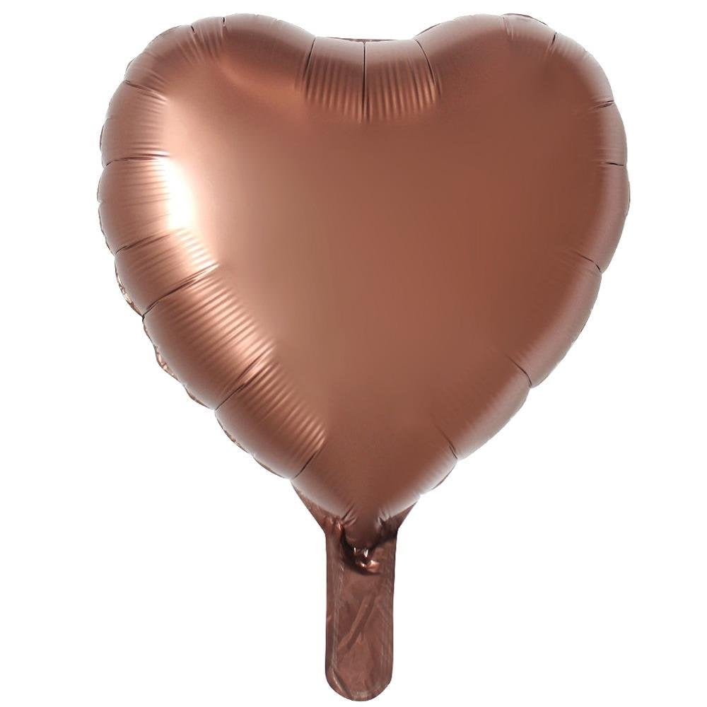 Folyo Balon Kalp ÇeşitleriKalp Folyo Balon Kahve 45 cmİTHAL