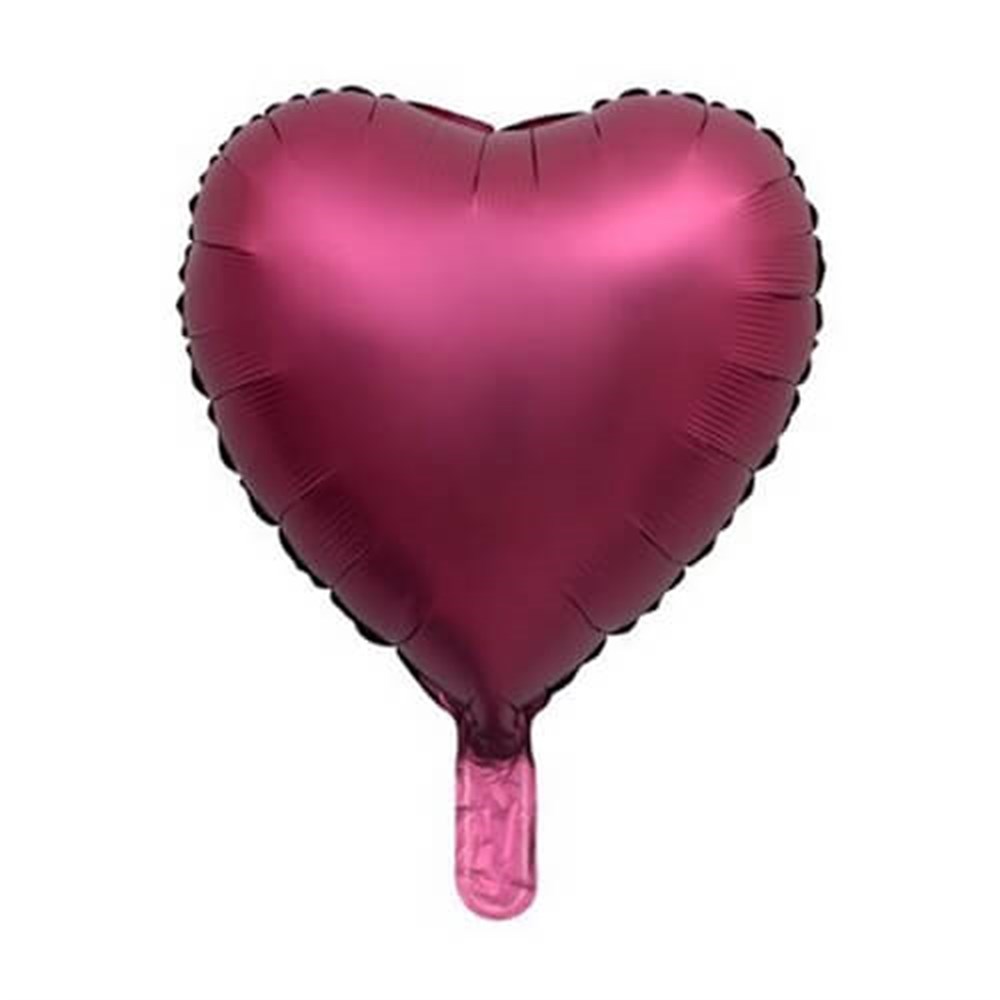 Folyo Balon Kalp ÇeşitleriKalp Folyo Balon (Krom-Mırror) Fuşya 45 cmİTHAL