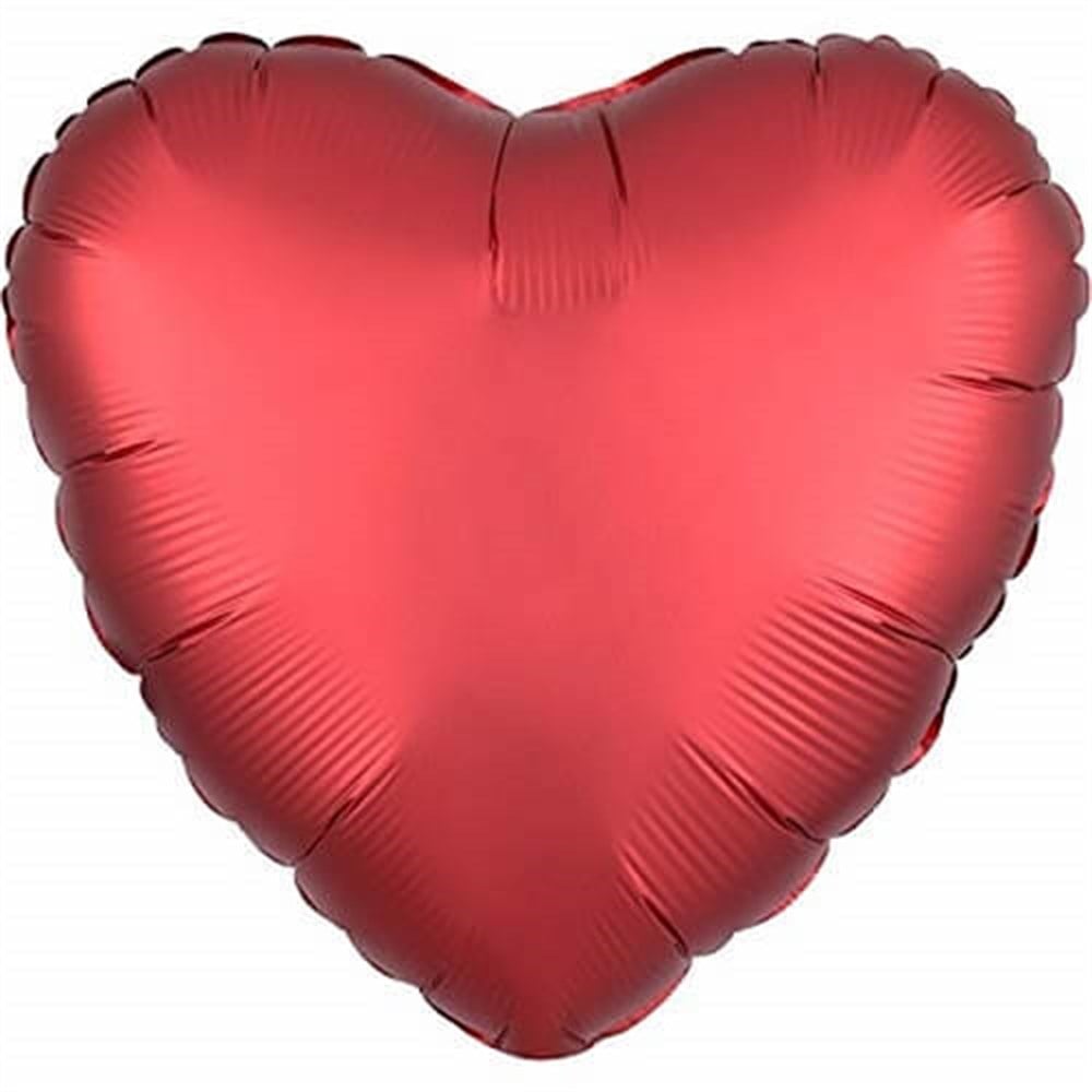 Folyo Balon Kalp ÇeşitleriKalp Folyo Balon (Krom-Mırror) Kırmızı 45 cmİTHAL