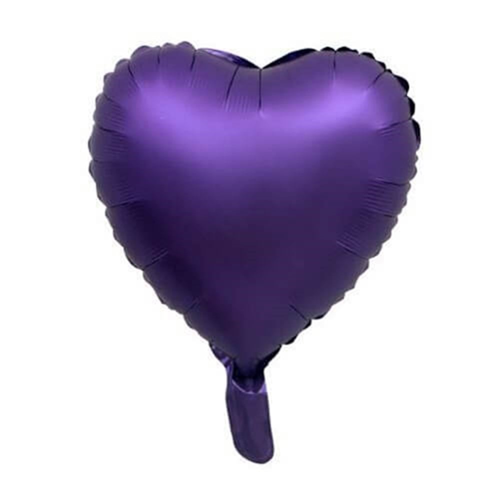 Folyo Balon Kalp ÇeşitleriKalp Folyo Balon (Krom-Mırror) Mor 45 cmİTHAL