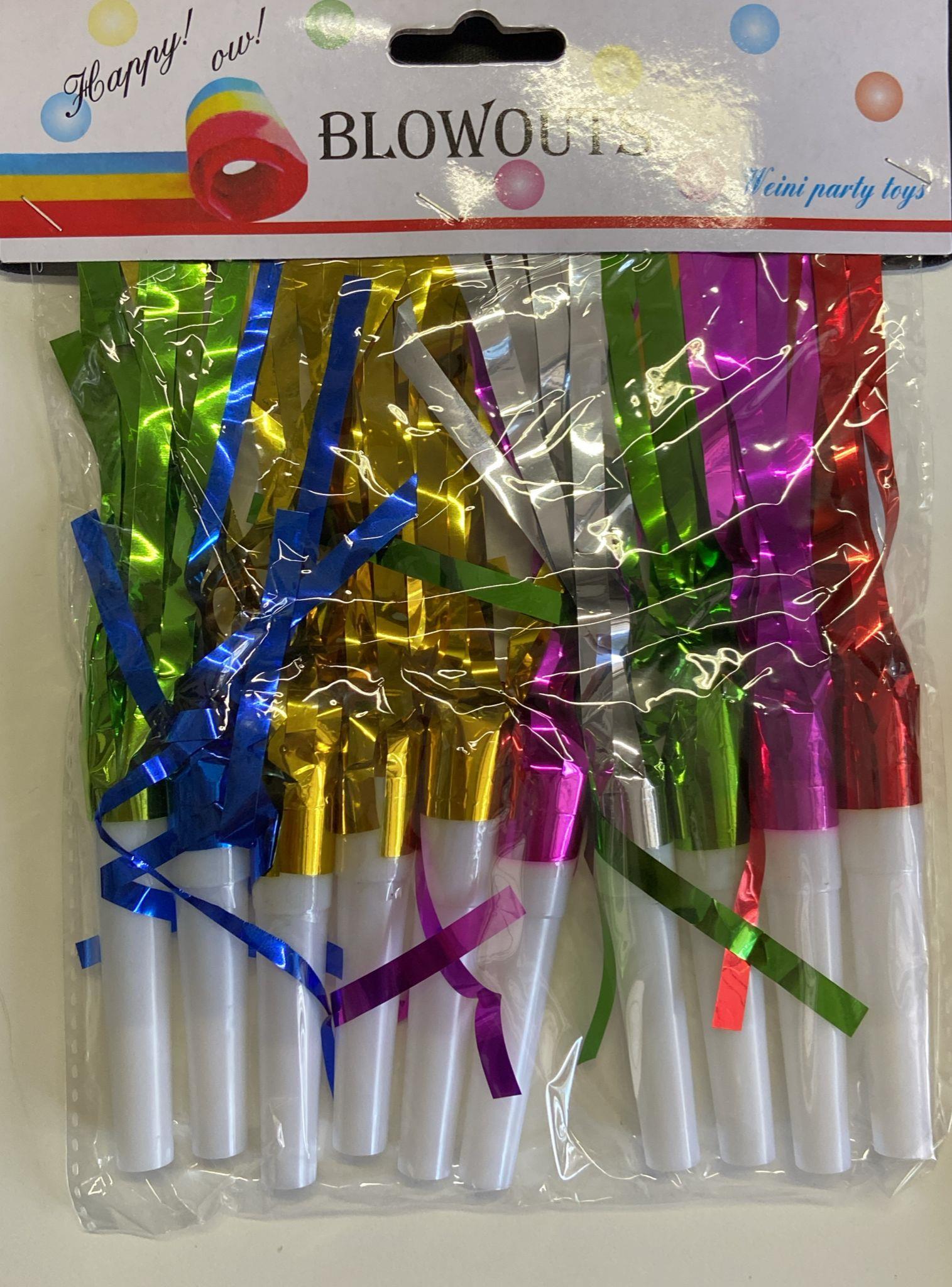 Aksesuarlar ve HediyeliklerKaynana Dili Parti Düdüğü Parlak Renkli Püskül 10'luİTHAL