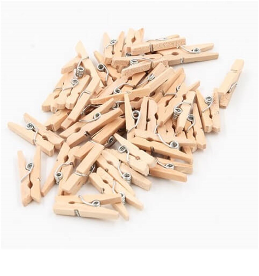 Aksesuarlar ve HediyeliklerMini Mandal Naturel 2,5mm 100 AdetİTHAL