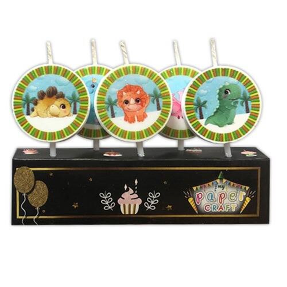 Diğer MumlarMum Dinazorlar Temalı 5'liİTHAL