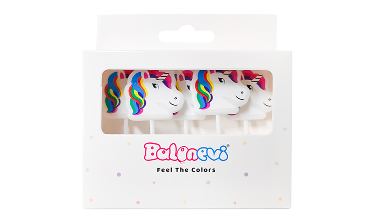 Dekoratif ve Pasta MumlarıMum Unicorn Temalı 5'liİTHAL