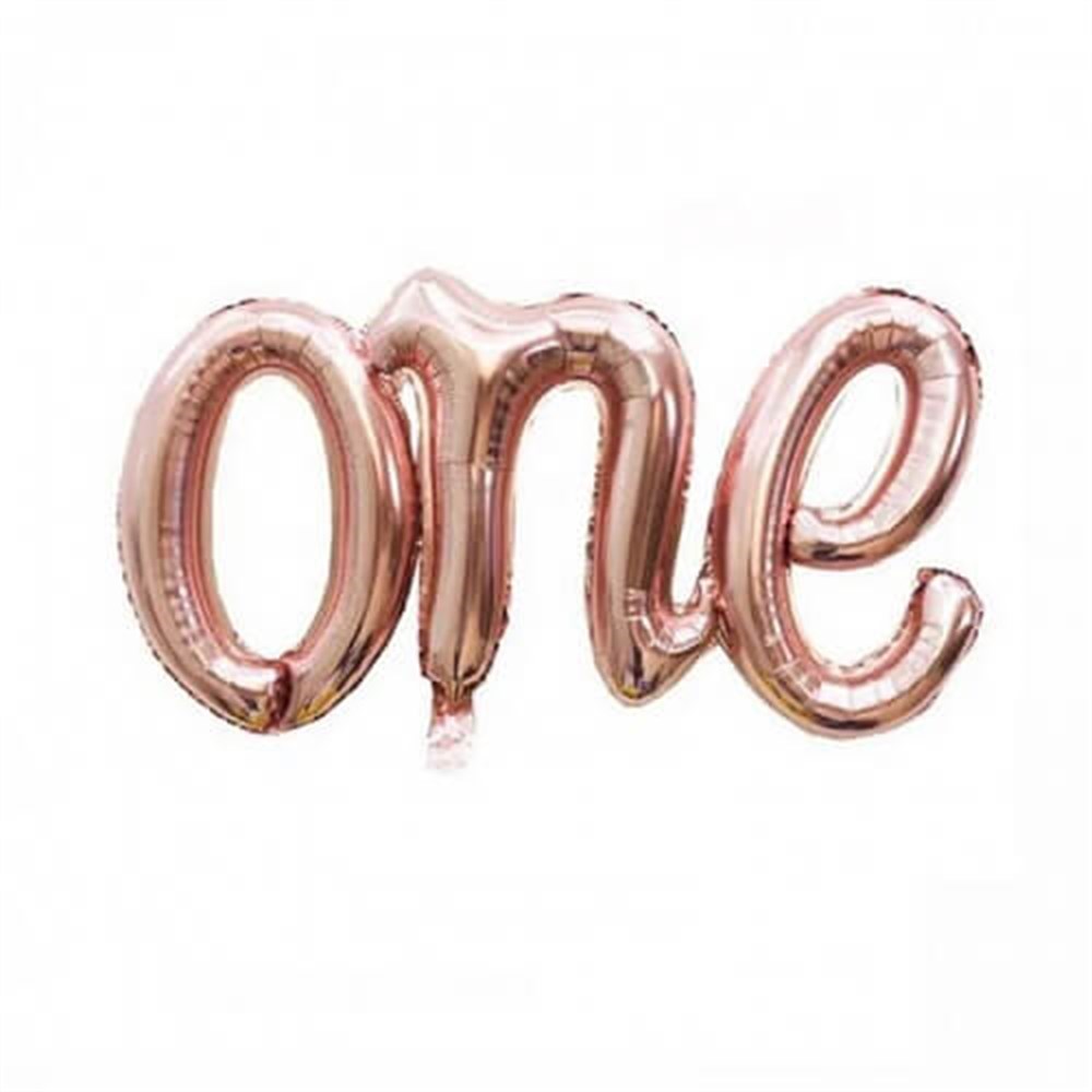 Diğer Folyo BalonlarOne İmza Folyo Balon Rose Gold (Bronz) 107 cmİTHAL
