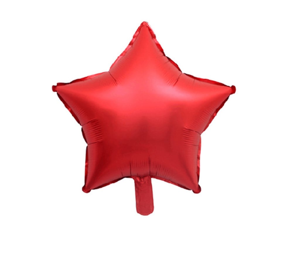 Folyo Balon Yıldız ÇeşitleriYıldız Folyo Balon (Krom-Mırror) Kırmızı 45 cmİTHAL