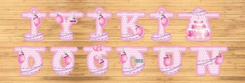 Kağıt Süs İyiki Doğdun Pembe