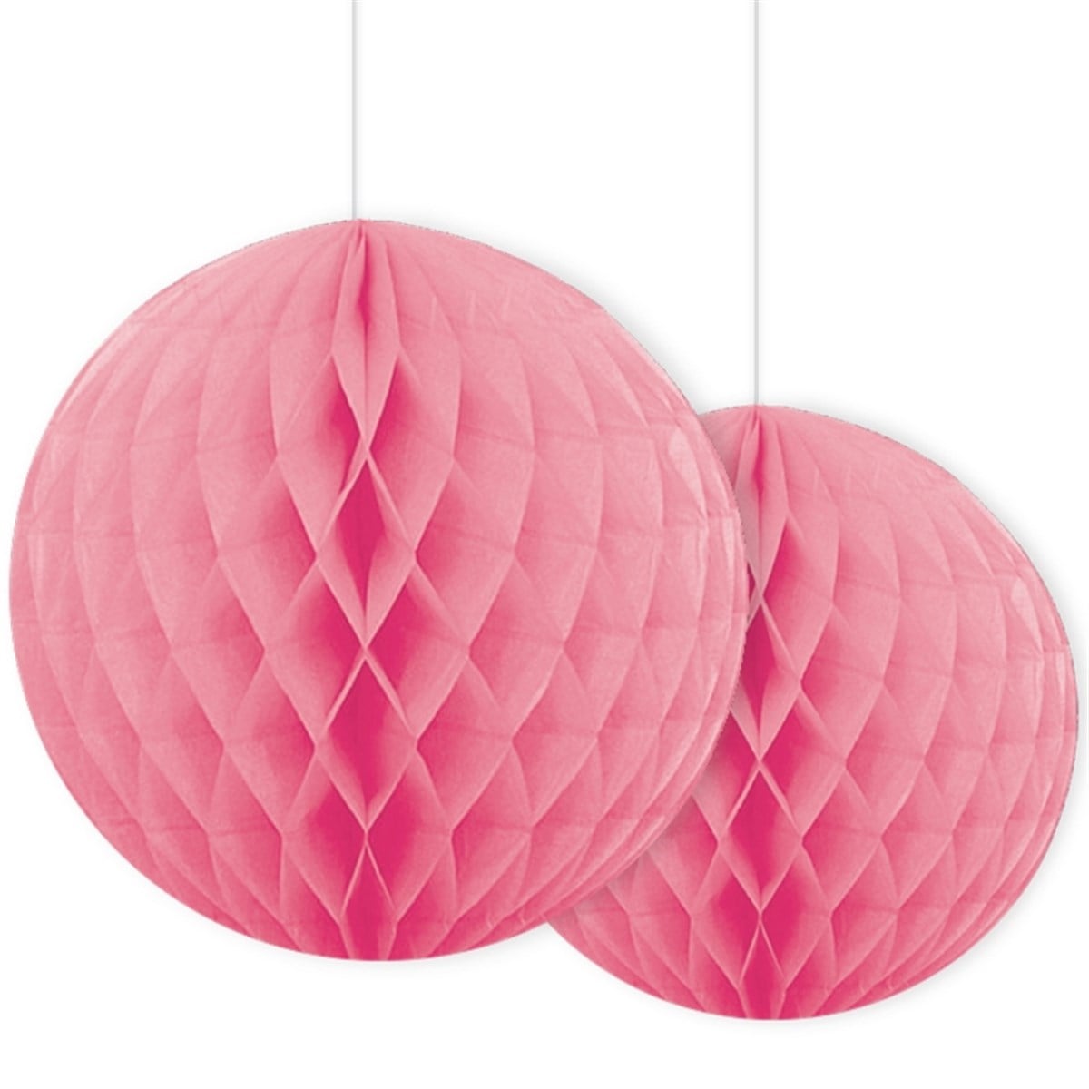 Kağıt Süs Petek Pembe 2'li