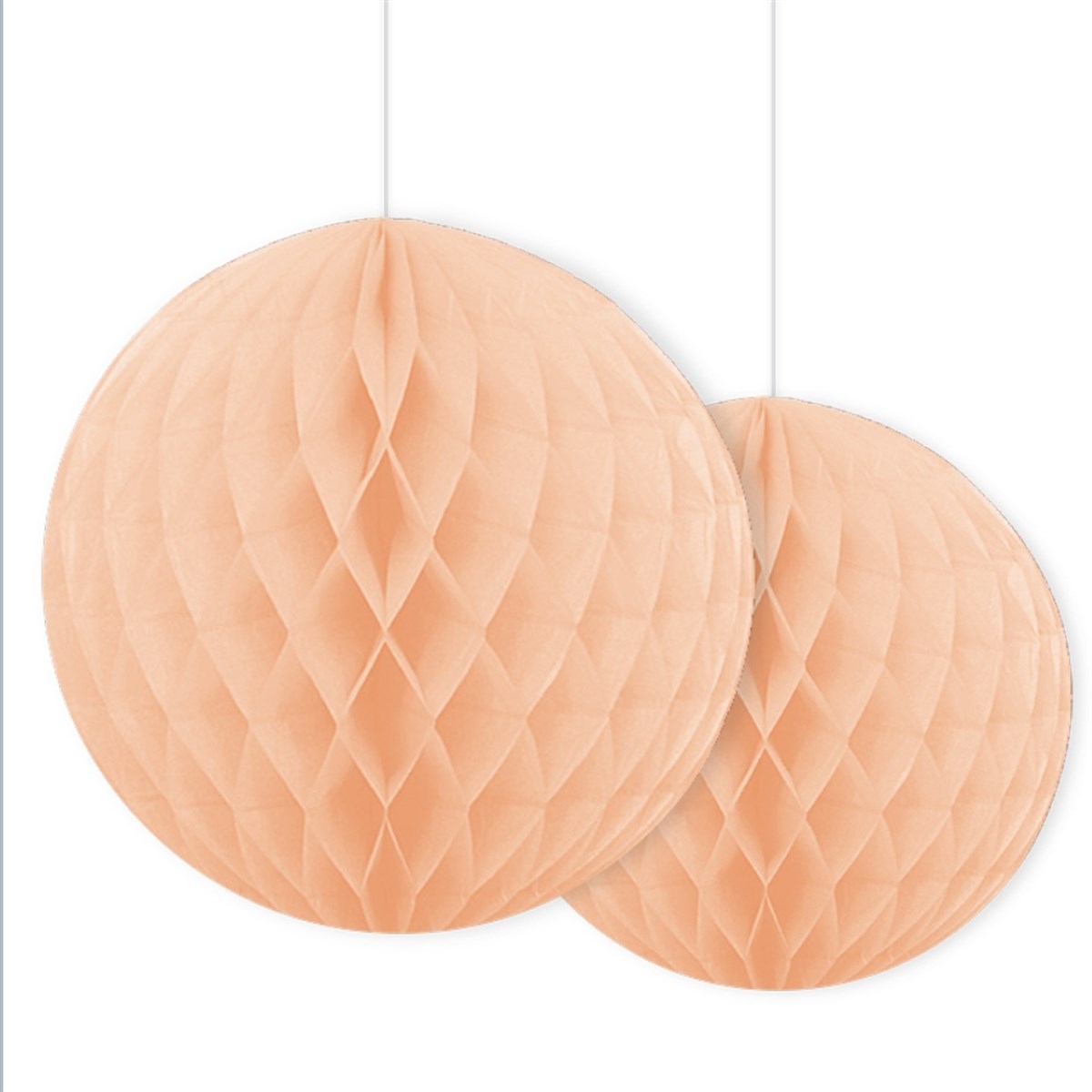 Kağıt Süs Petek Somon 2'li