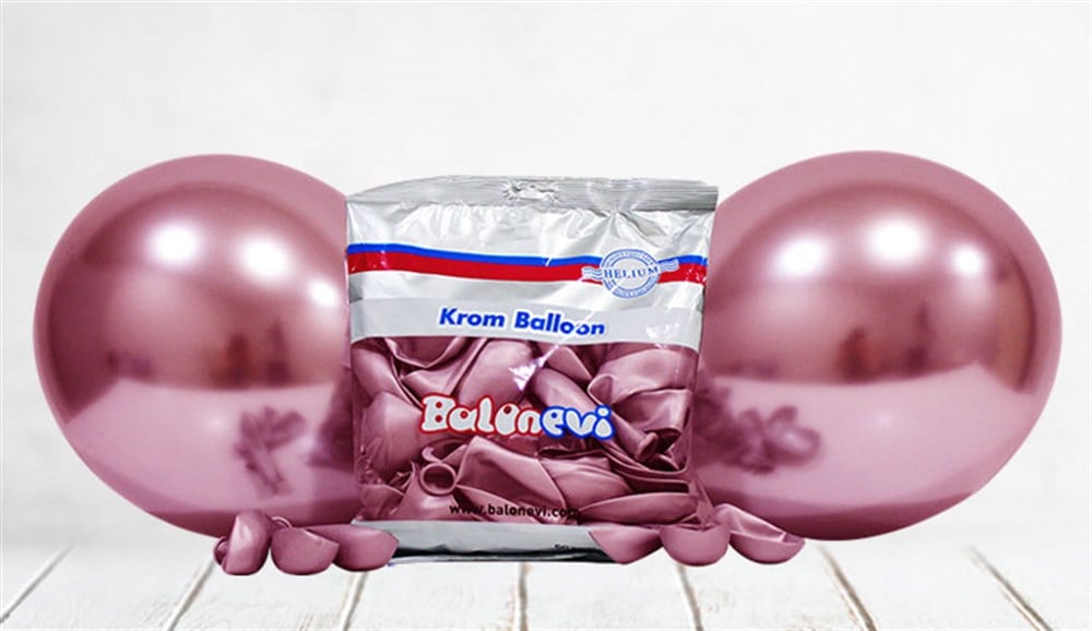 Krom BalonlarKrom Balon Pembe 50 AdetKalisan