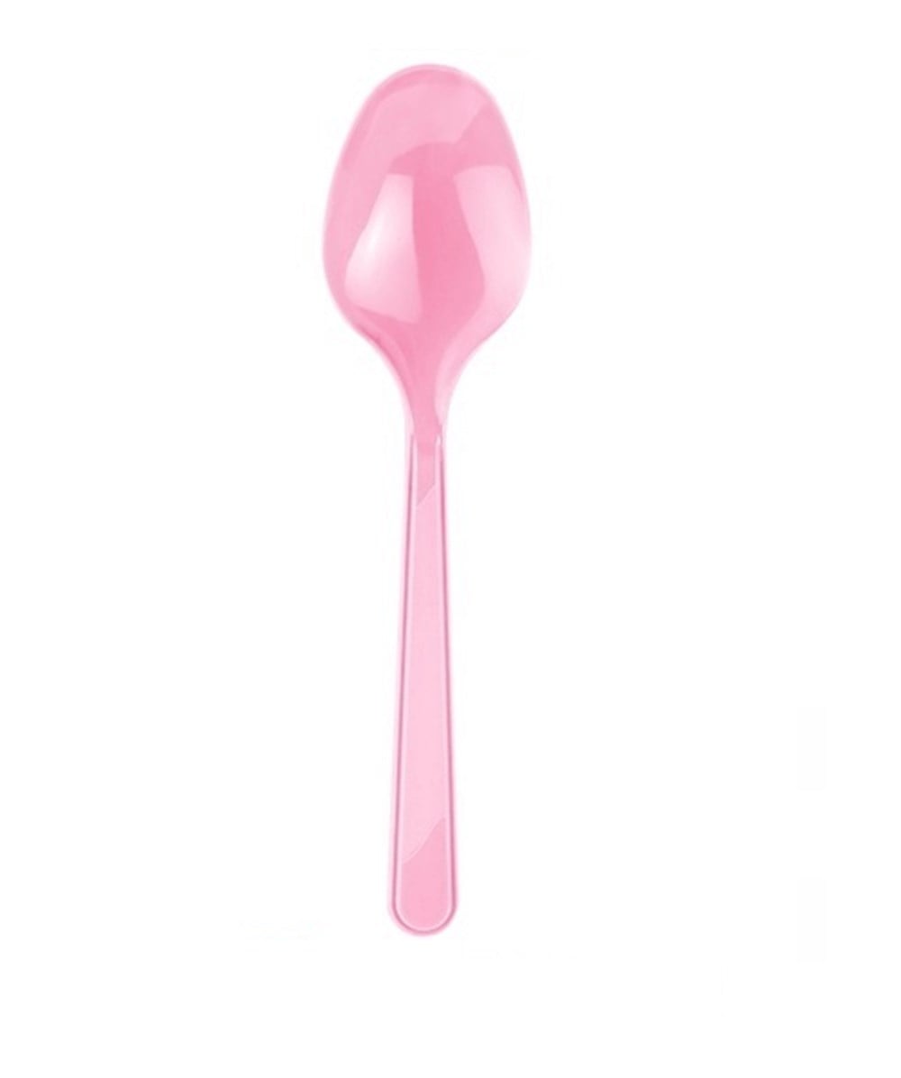 Plastik Kaşık Pembe 25 'liKaşıklar