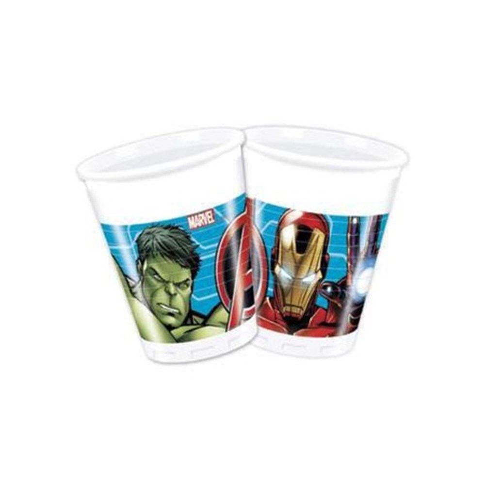 Avengers Yenilmezler Plastik Bardak Lisanslı Plastik Bardaklar