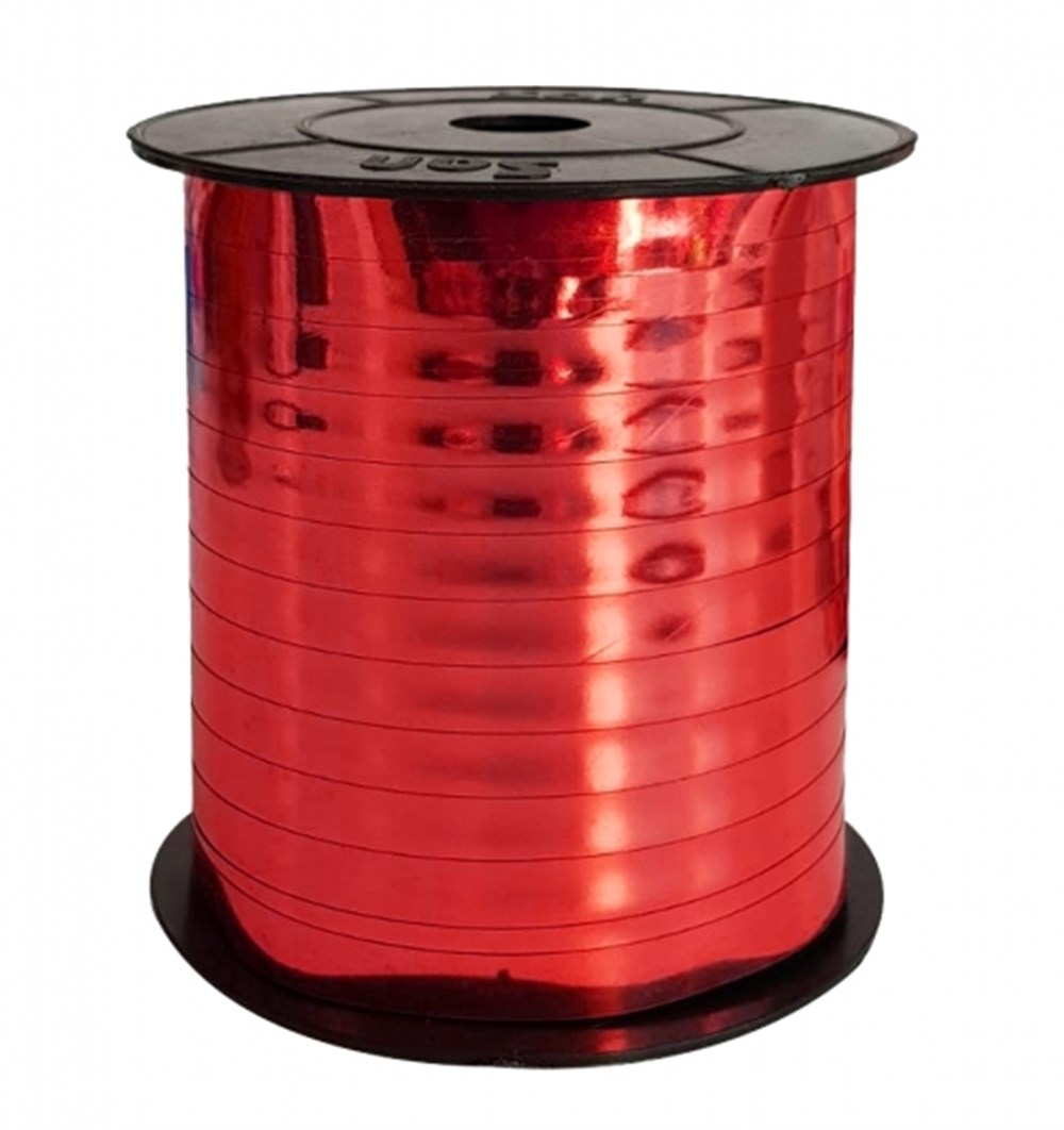 Metalik Rafya Kırmızı 8 mm 200 mt