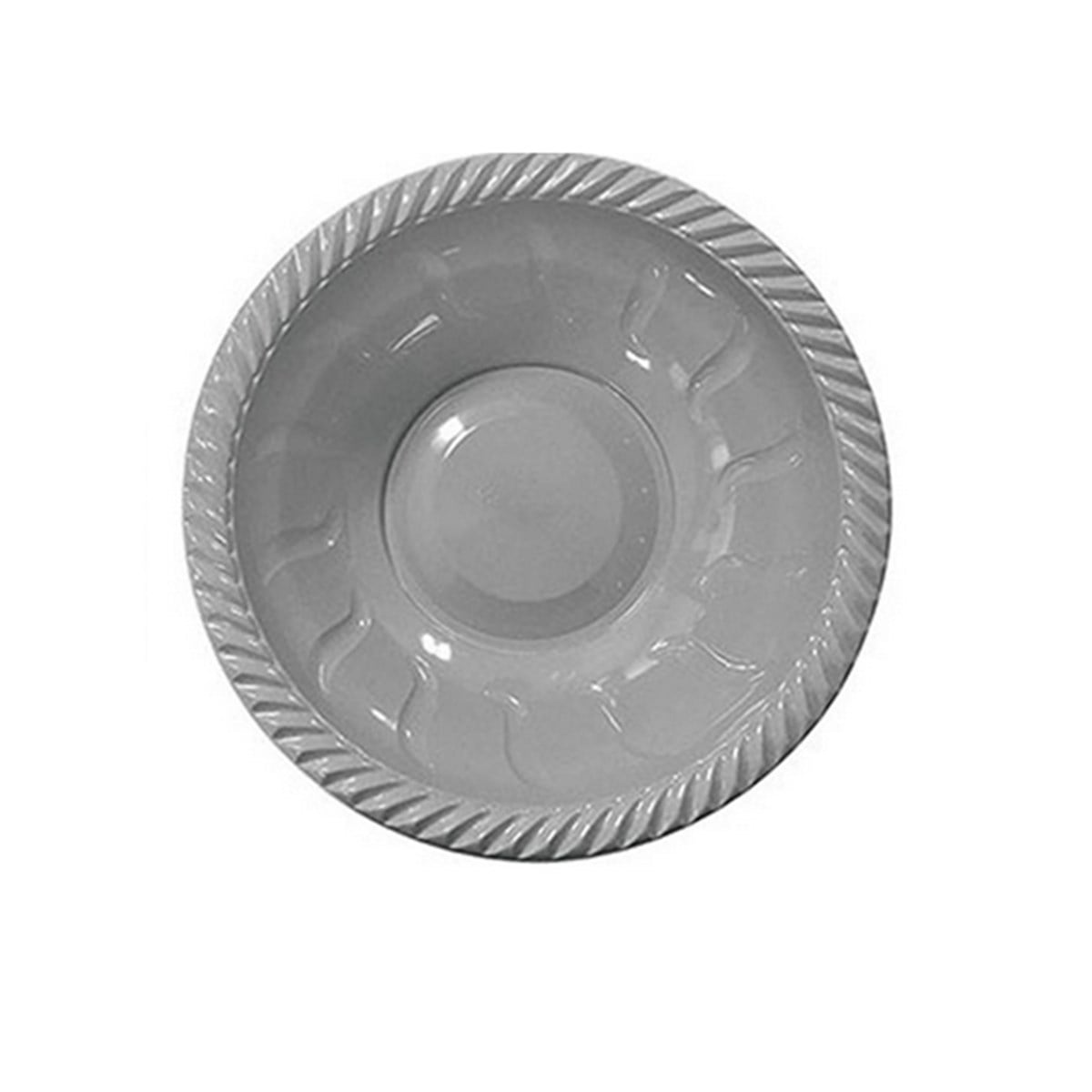 Plastik Kase 22cm Gümüş