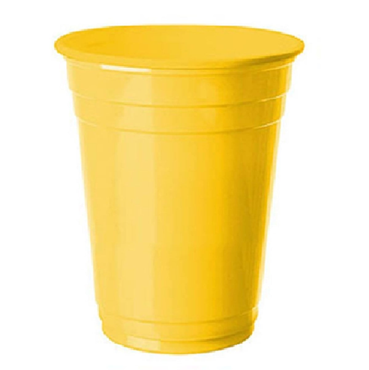 Plastik Meşrubat Bardağı Büyük Sarı