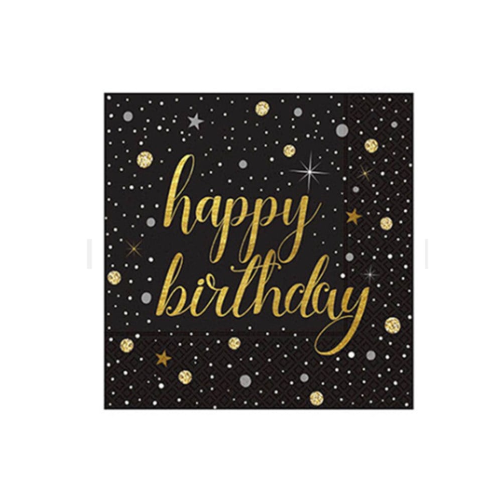 Roll-up Party Dreams Peçete Işıltılı Doğum GünüPlastik Tabaklar