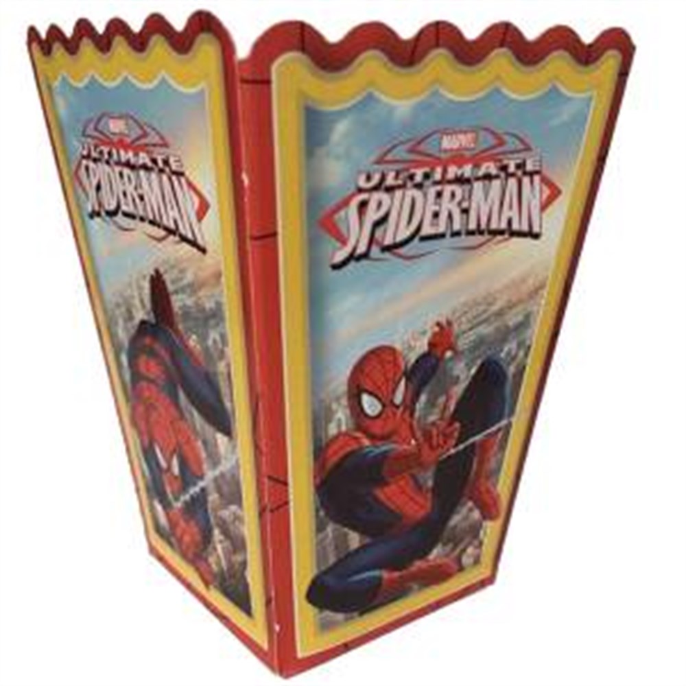 Pop Corn Mısır Kutusu Spiderman Örümcek Adam TemalıPop Corn Mısır Kutuları