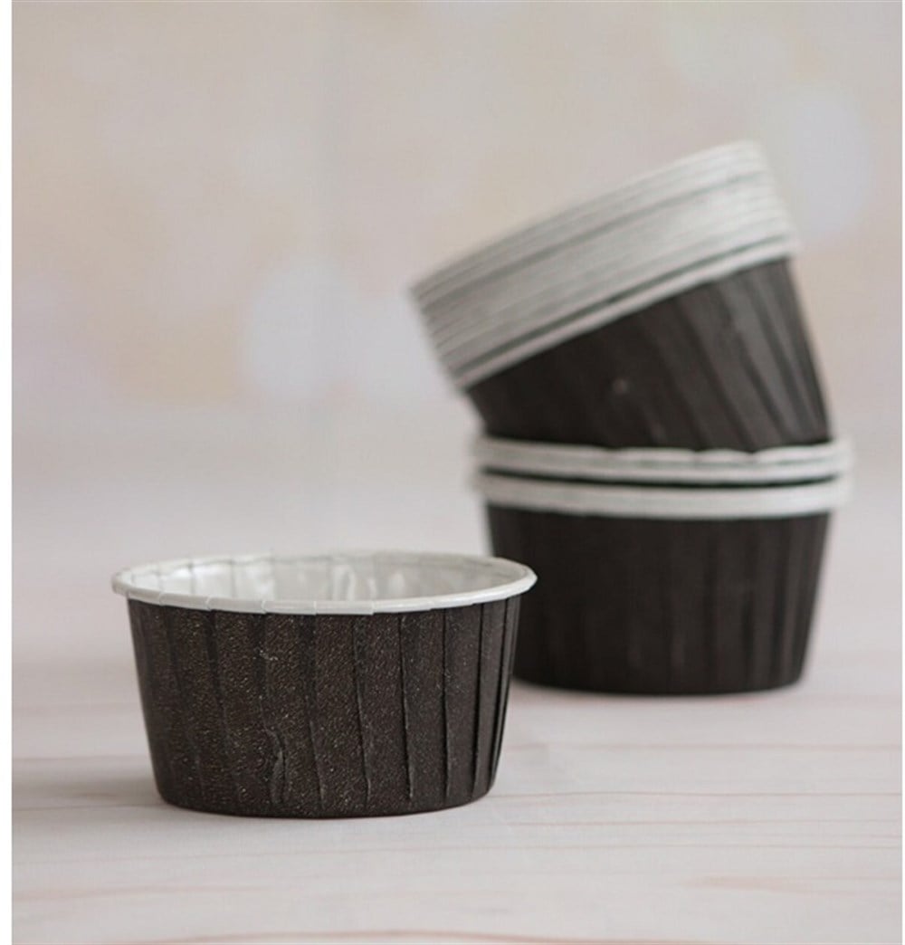 Muffin Kek KapsülleriKağıt Muffin Kek Kapsülü Siyah 50' liRoll Up